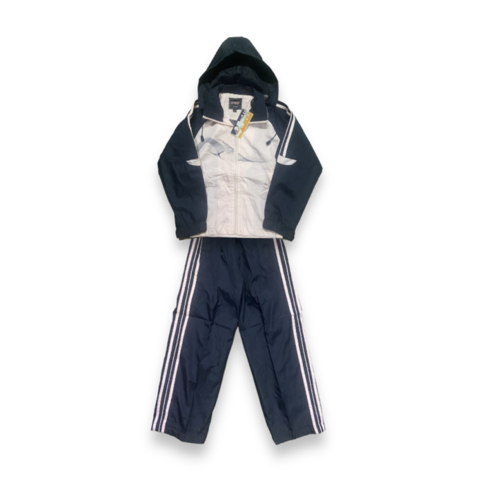 Conjunto Corta Vento Sport Infantil Rosa/preto Importado